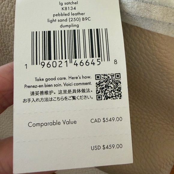 NWT Kate Spade Pebbled Leather Large Dumpling 🥟 Bag in Light Sand - Picture 4 of 14
